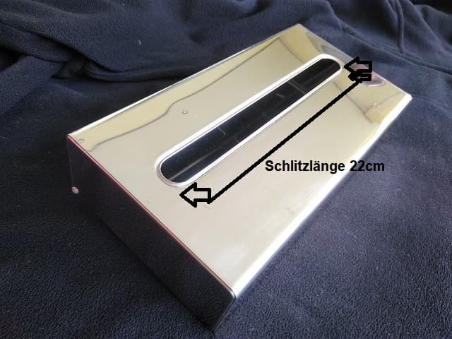 Auto Nostalgie Kosmetiktuchspender Chrom Wandmodell