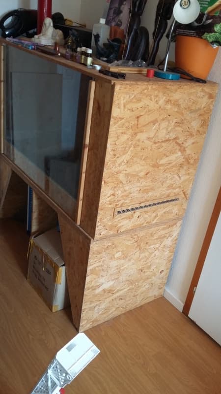 Terrarium mit wärmematte
