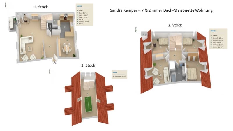 Grosse & sehr schöne Wohnung - Haus im Haus - als WG nutzbar