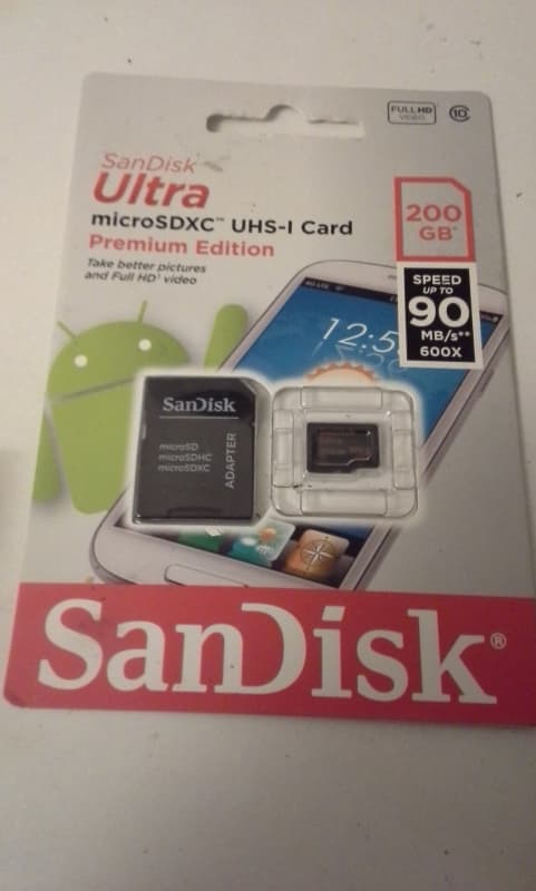SanDisk Ultra microSDXC Premium Edition 200GB mit Adapter