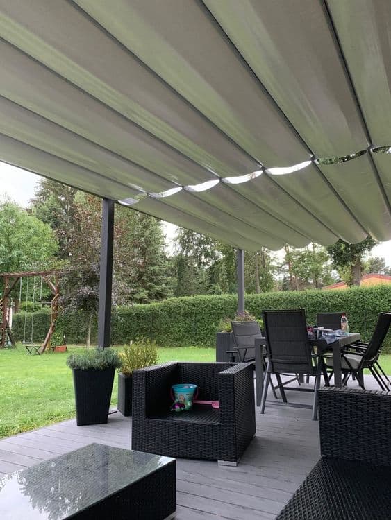 Pergola, Faltpergola Grossformat 4x10m