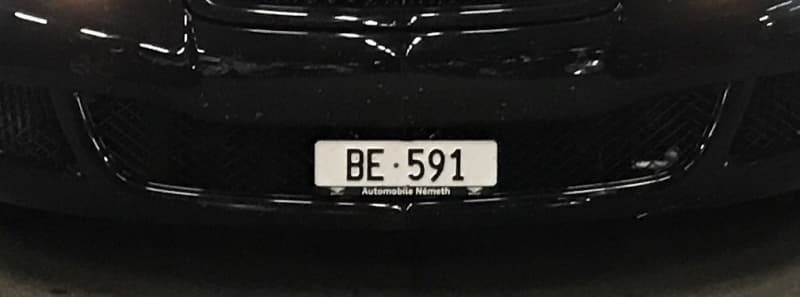 Autonummer / Kennzeichen / Kontrollschild