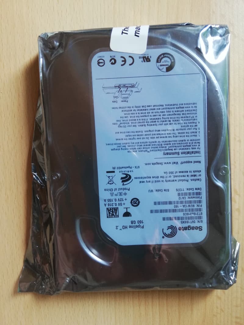 Seagate SATA 3.5" HDD 160GB - NEU