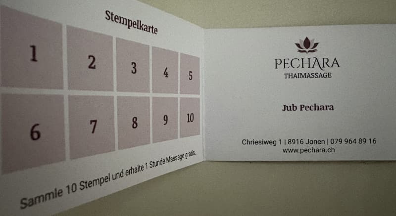 Pechara Thaimassage in Jonen AG / Neujahrsaktion für CHF 80.-