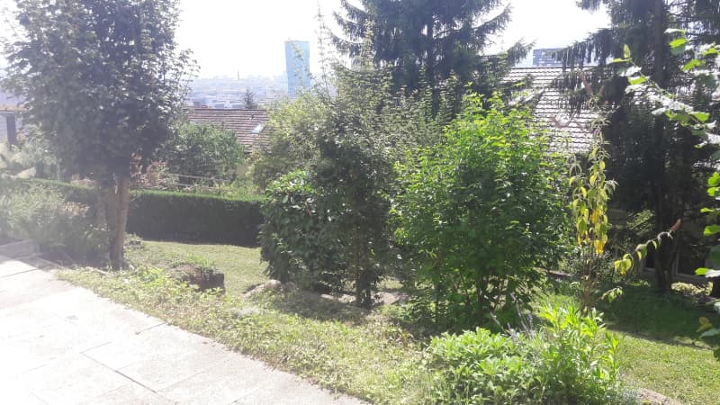 Schöne 2.5 Zi-Wohnung mit Garten und toller Aussicht auf Zürich
