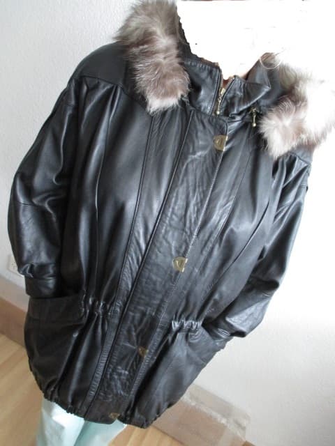 Hochwertige neue Damen Luxus Nappa Lederjacke