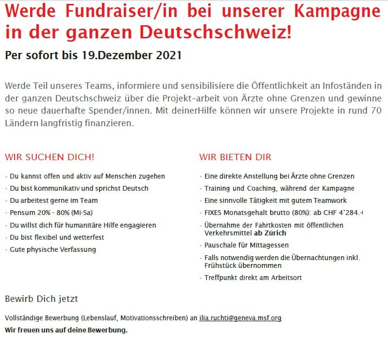 Dialoger'in Promoter'in Fundraiser'in