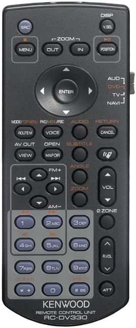 Fernbedienung zu Multimedia Car Hifi Kenwood