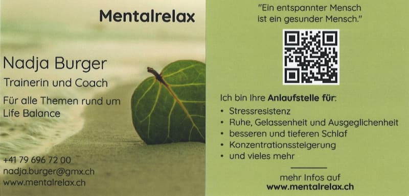 Beratung Coaching Kurse Entspannung Stressbewältigung