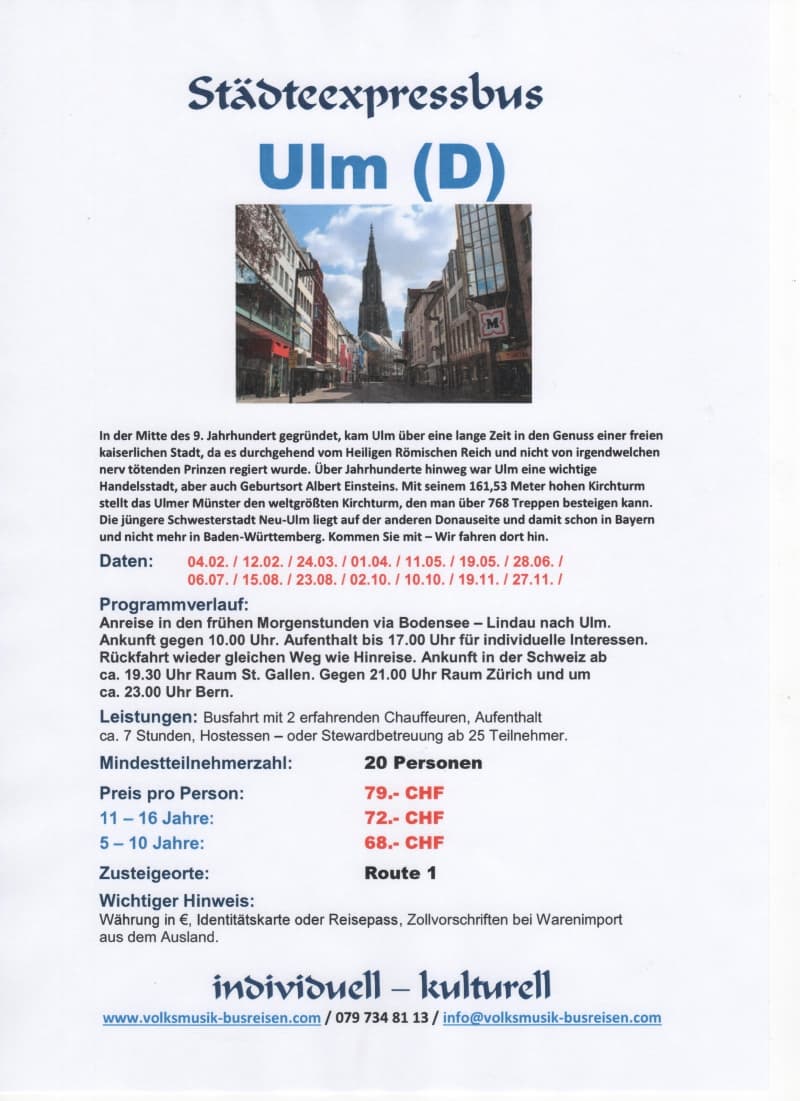 Cityexpress oder Städtereisen