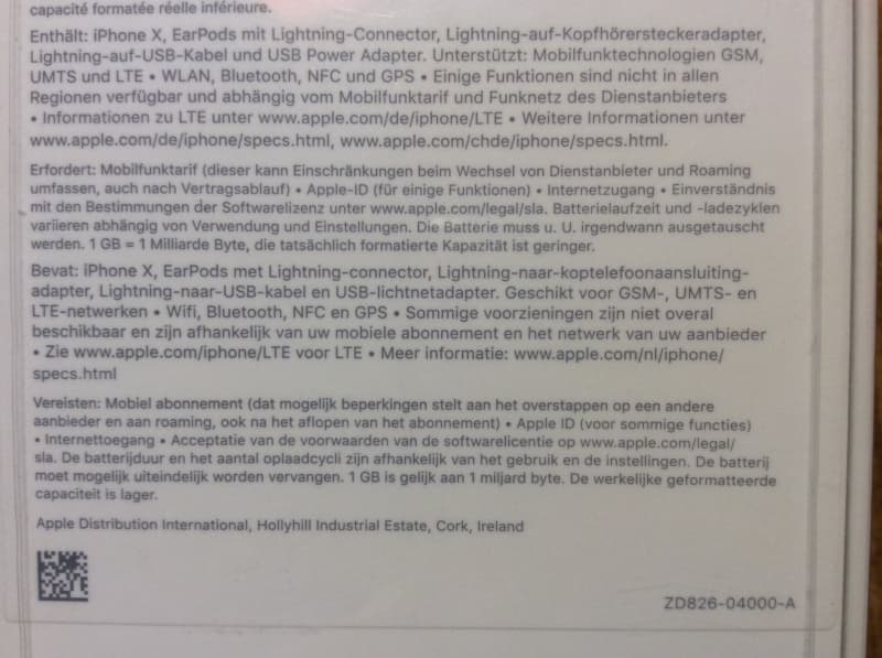 IPHONE X 64 GB NEU UND ORIGINALVERPACKT 22 MONATE GARANTIE