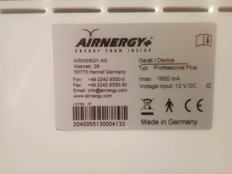 Airnergy Proffesional Plus mit Zubehör
