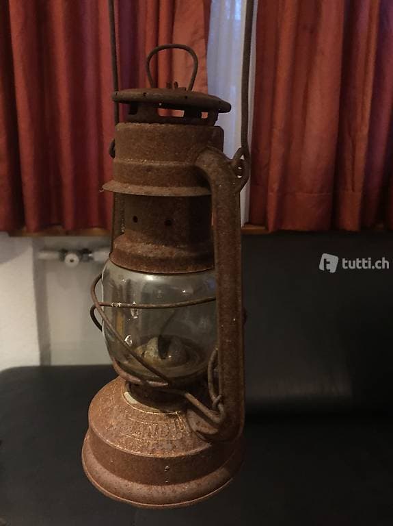 Antike Petrollampe Original Feuerhand Baby 275