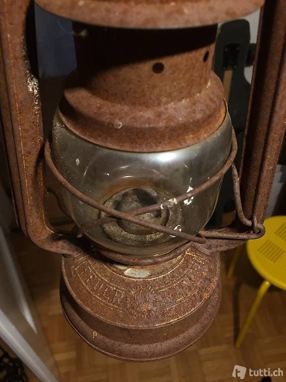 Antike Petrollampe Original Feuerhand Baby 275