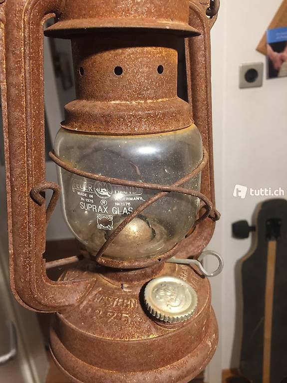 Antike Petrollampe Original Feuerhand Baby 275