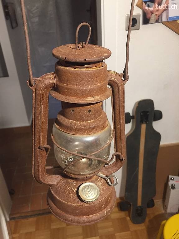 Antike Petrollampe Original Feuerhand Baby 275