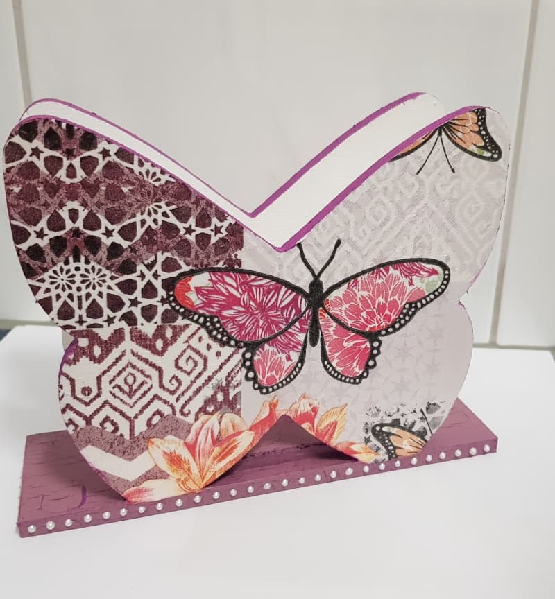 Serviettenhalter "Schmetterling" aus Holz