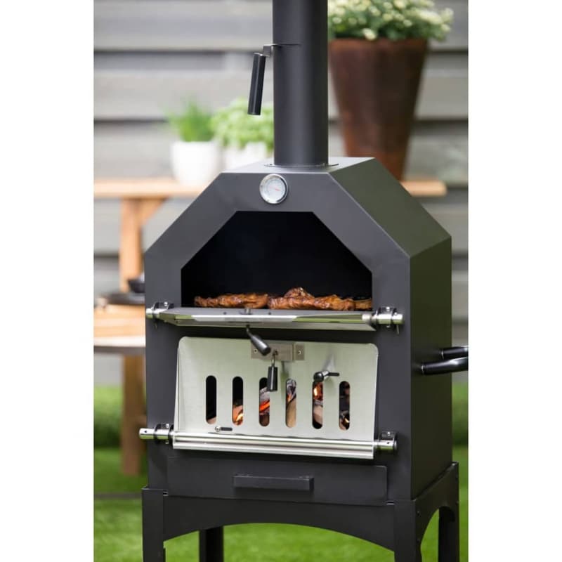 99411814 BBGRILL Outdoor Pizza-Backofen Lorenzo Schwarz LOR17