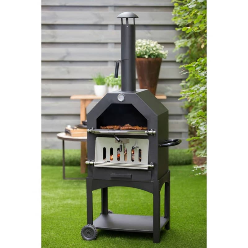 99411814 BBGRILL Outdoor Pizza-Backofen Lorenzo Schwarz LOR17