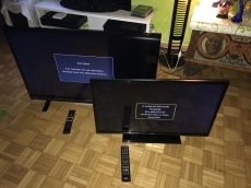 2x Fernseher Marke: 1xGrundig und 1xKendo Tv