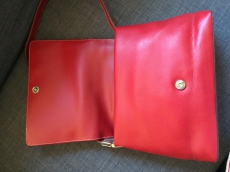 Rote Lederhandtasche Gerry Weber