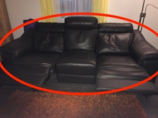 Top 3 Sitzsofa echt Leder aus dem Hause Linie C