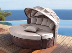 Rattan Liege Lounge wie NEU!!