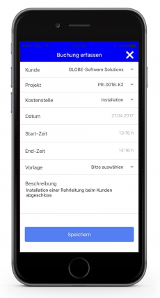 Timeentries - Mobile Zeitbuchung für schweizer KMU