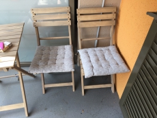 Balkon tisch + stühle