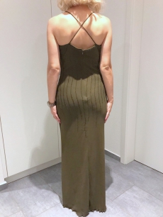 Grünes Kleid für den Abend