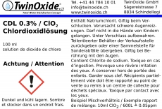 TwinOxide 100ml 0,3% Chlordioxid Lösung CDL / CDS / MMS