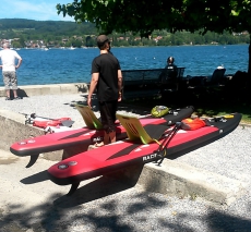 Standup Paddling Board zu vermieten.