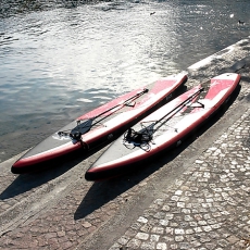 Standup Paddling Board zu vermieten.