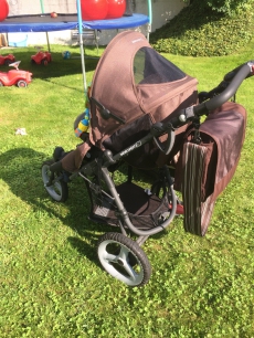 Kombi Kinderwagen 3 in 1 alles in Braun