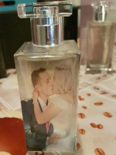 Parfum mit Foto nach Wunsch als Laserdruck