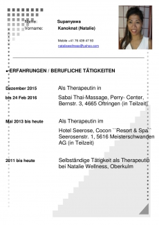 Med. Gesundheitsmassage und Thaimassage Therapien