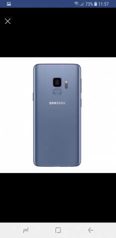 Samsung S9 Blau mit hellblauer hülle 