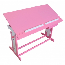 Kinderschreibtisch + Rollcontainer, pink (Kostenlose Lieferung)