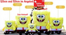 Spongebob Schwammkopf XXL 120cm Plüsch Plüschtier Bob Geschenk