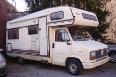 Shabby chic Wohnmobil Fiat Ducato, Aufbau Bürstner