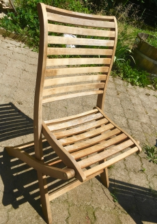 4 Gartenstühle aus Holz FSC klappbar