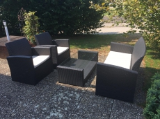 Gut erhaltene Rattan-Lounge zu verkaufen