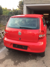 Roter VW Fox 1,2 Sport