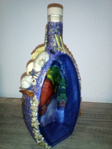 dekorative Glasflasche/Vase
