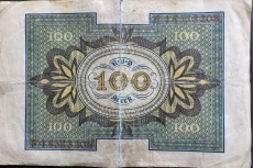 100 Mark Note, 1920, Reichsmarknote, Deutsches Kaiserreich