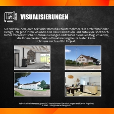 Günstige Architektur-Visualisierungen Innen und Aussen