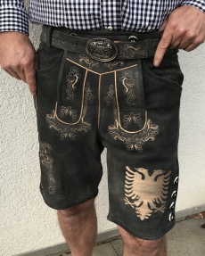 Pantallona lëkure me Shqiponjë dykrenare Albanien Doppeladler