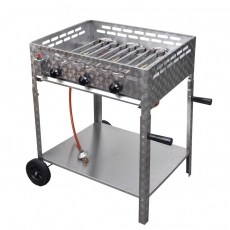 9941460 Gastro-Gasgrill 3 Brenner Edelstahl BBQ Bräter