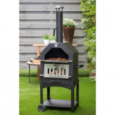  99411814 BBGRILL Outdoor Pizza-Backofen Lorenzo Schwarz LOR17