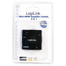 Video Switch HDMI 3-Port mit Verstärker LogiLink® HD0006